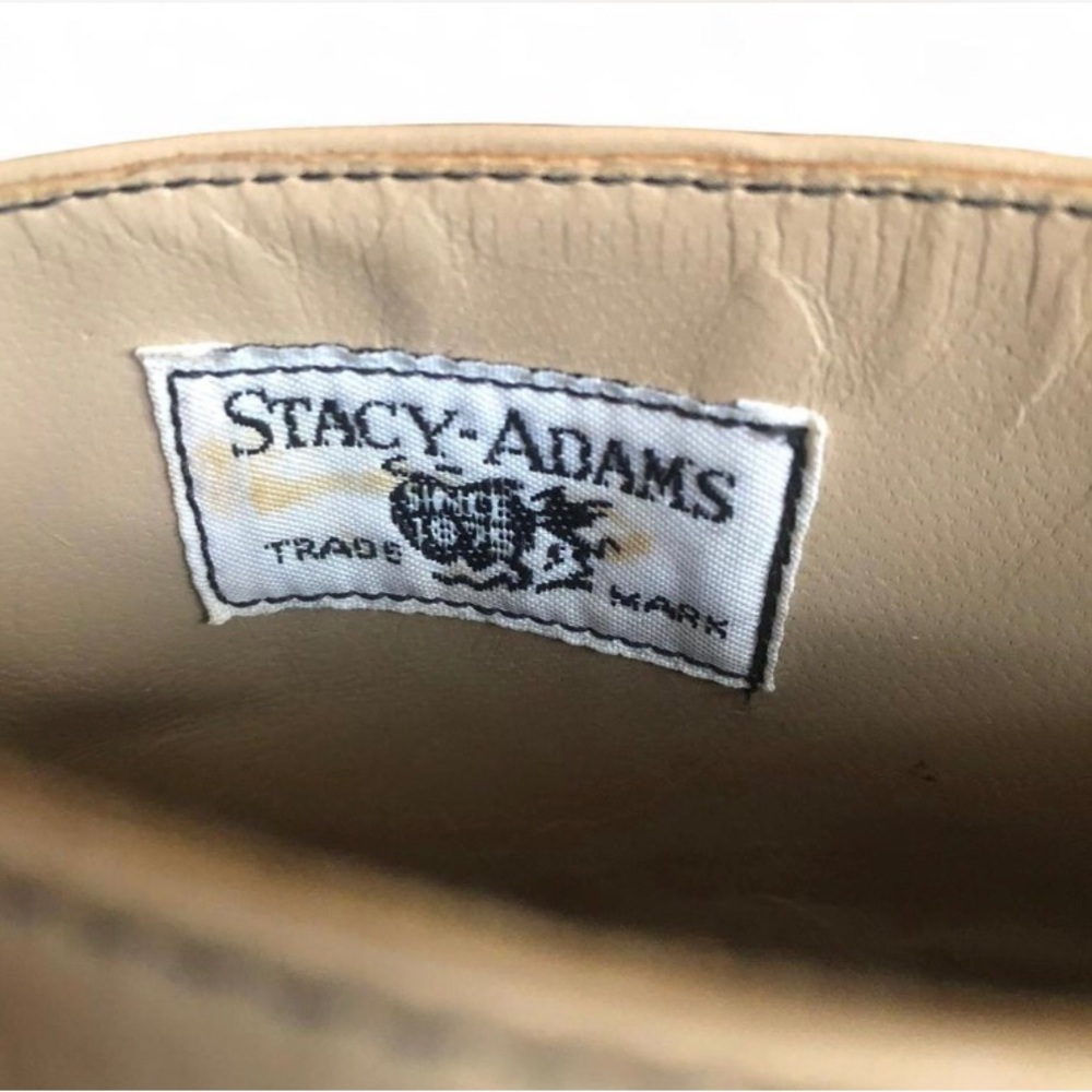 Stacy Adams Brown and Cream Leather Chelsea Boots - Picture 8 of 13